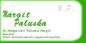 margit paluska business card